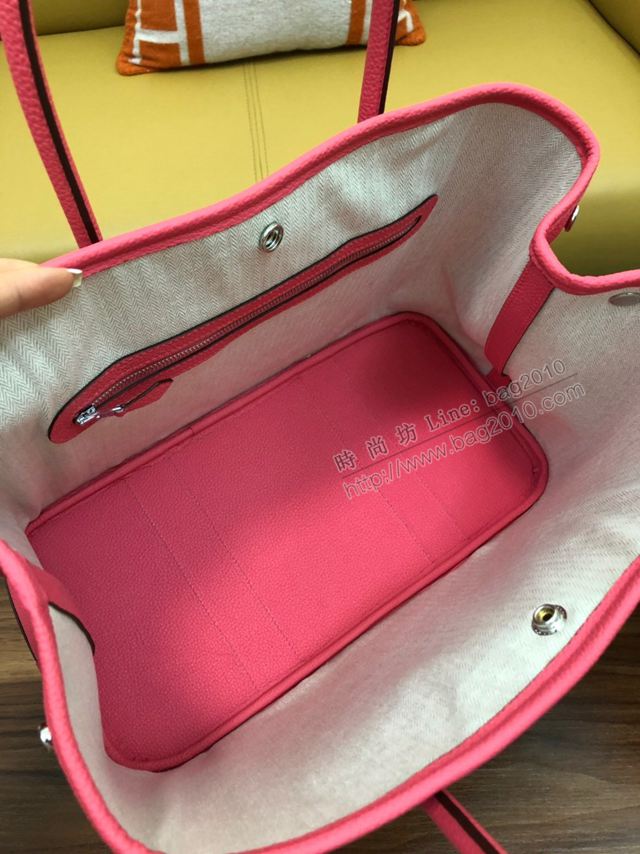 HERMES女包 花園包36cm Garden party  愛馬仕togo皮手提包 唇膏粉  Ama1638
